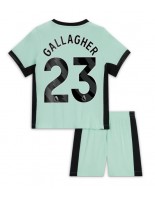 Chelsea Conor Gallagher #23 Alternativní dres pro děti 2023-24 Krátký Rukáv (+ trenýrky)